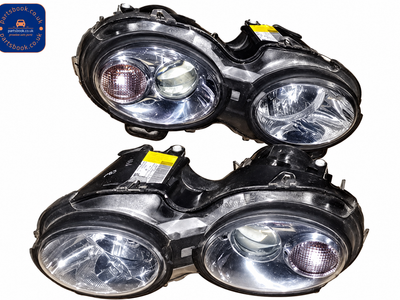 02 TO 08 JAGUAR X-TYPE FRONT HELLA PROJECTOR HEADLIGHTS Pair