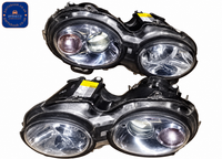 02 TO 08 JAGUAR X-TYPE FRONT HELLA PROJECTOR HEADLIGHTS Pair - View 1
