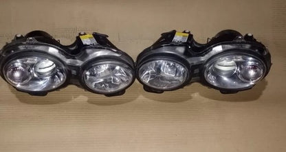 02 TO 08 JAGUAR X-TYPE FRONT HELLA PROJECTOR HEADLIGHTS Pair - Used Auto Part