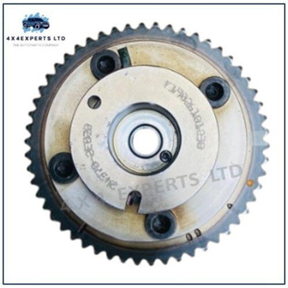 24370-2E020 ENGINE TIMING CVVT CAMSHAFT SPROCKET - EXHAUST DOHC HYUNDAI KIA ELAN - Used Auto Part