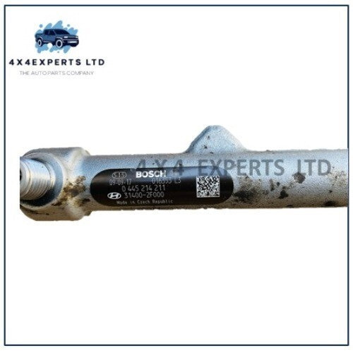 31400-2F000 HYUNDAI KIA 09-15 DIESEL FUEL INJECTOR RAIL  BOSCH 0445214211 - Used Auto Part