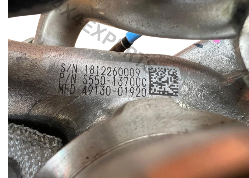 MAZDA CX3 1.5 DIESEL S5 ENGINE TURBOCHARGER S55013700C - Used Auto Part