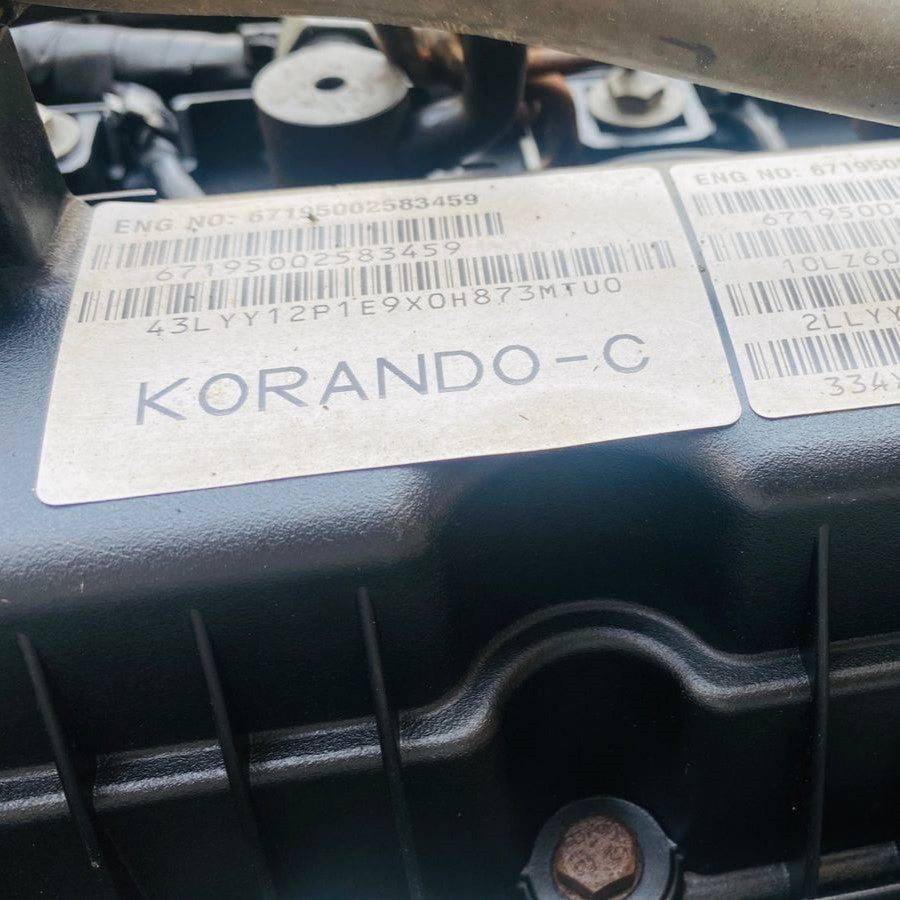 D20DTF KORANDO 2.0 DIESEL ENGINE SSANGYONG KORANDO - Used Auto Part