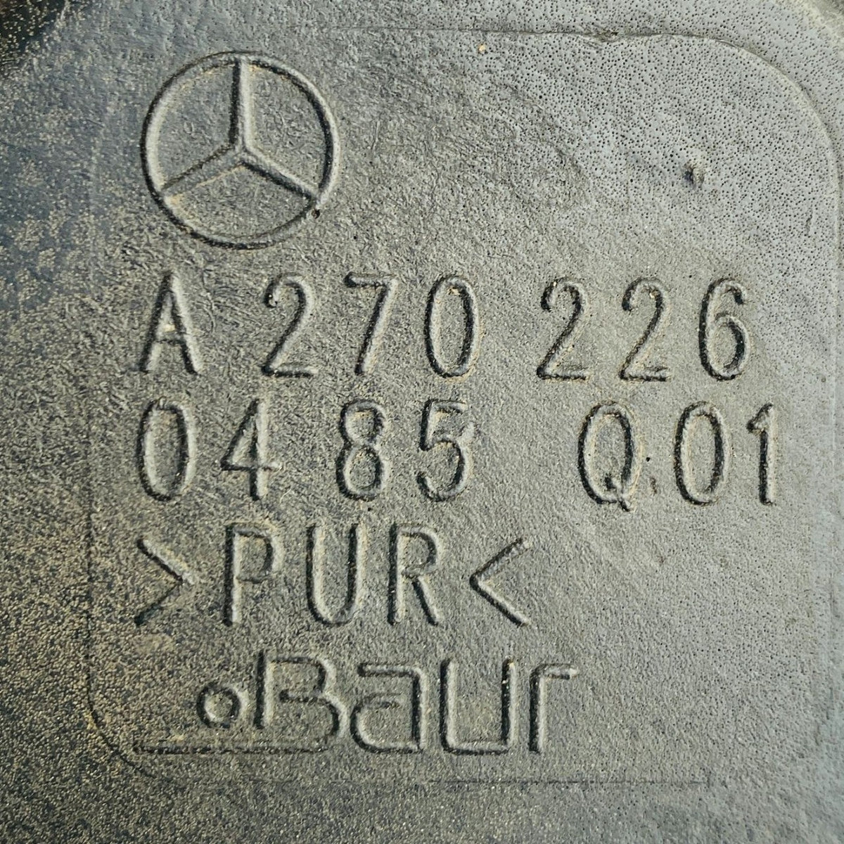 A2702260485 NOISE INSULATION OF INJECTION PUMP MERCEDES-BENZ - Used Auto Part