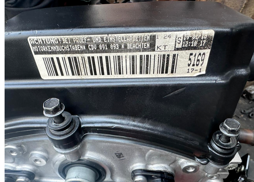VW VR6 3.6 CDV ENGINE 24 VALVE 2017 - Used Auto Part