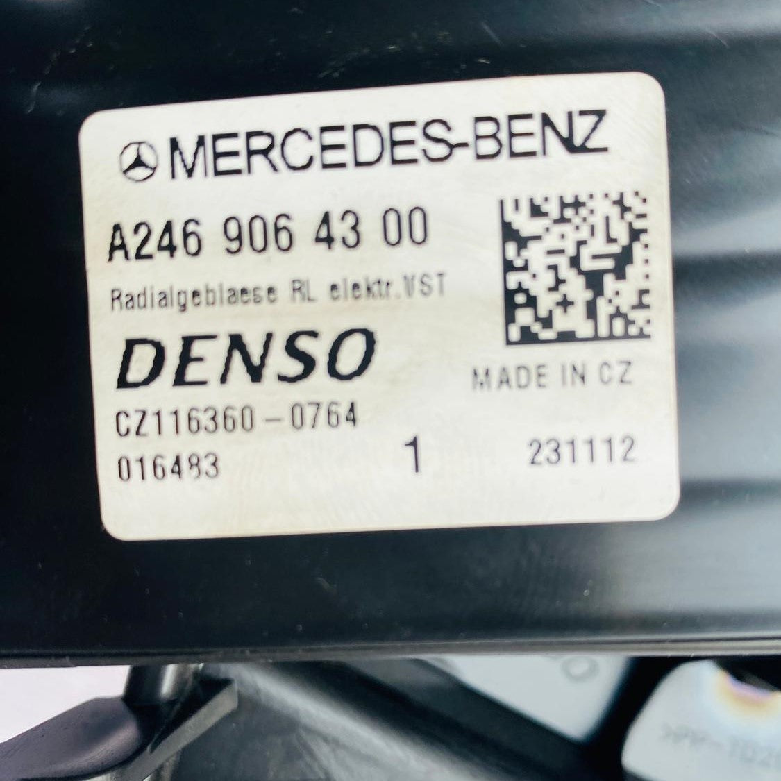 A2469064300 HEATER BLOWER MOTOR WITH RESISTOR MERCEDES-BENZ - Used Auto Part