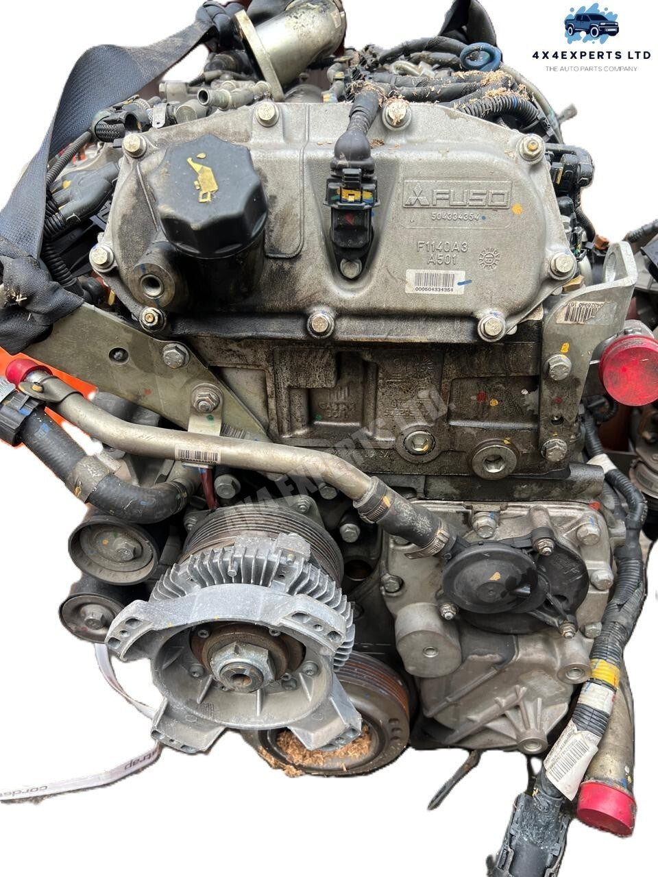 4P10 DIESEL ENGINE DOHC 3.0L MITSUBISHI FUSO CANTER FE FEC - Used Auto Part